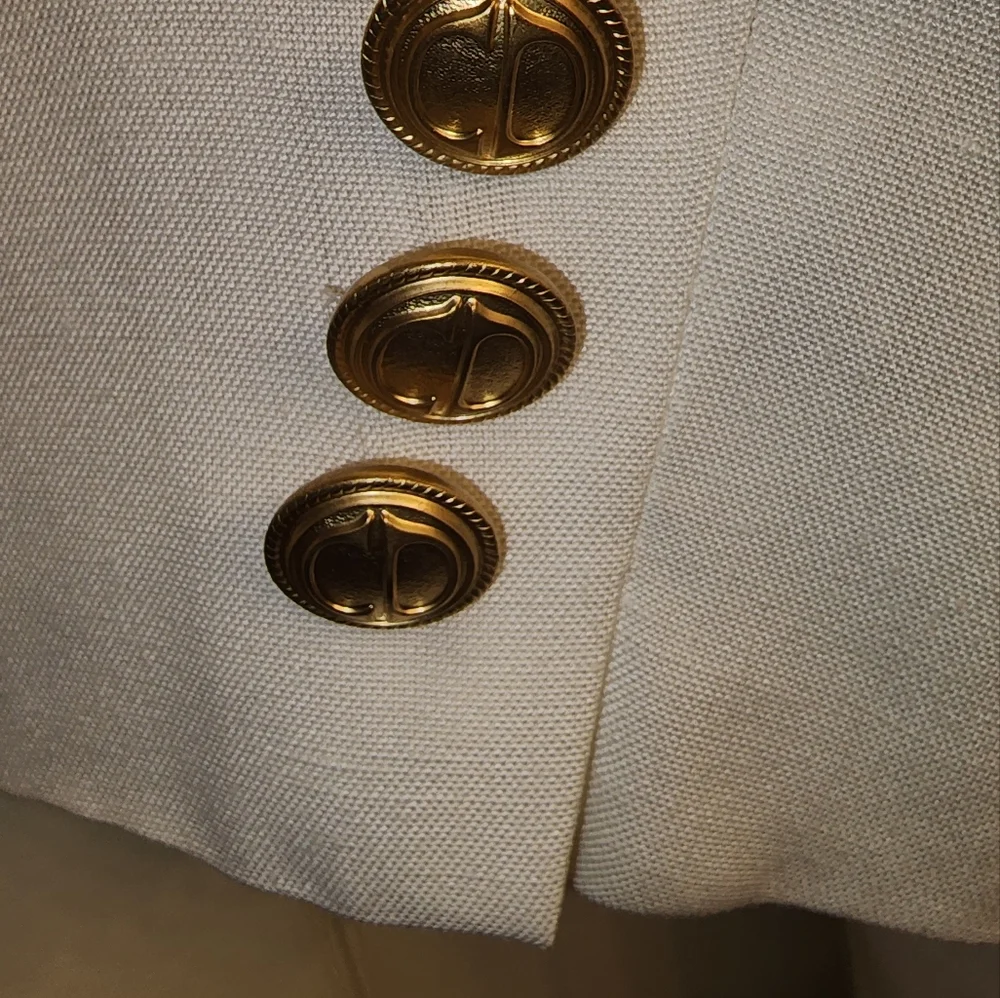 Christian dior jacket-size 6, off white color